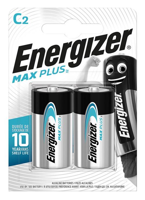Baterii Energizer Max Plus C, LR14, 1.5V, 2 buc/set 1 Baterii Energizer Max Plus C, LR14, 1.5V, 2 buc/set