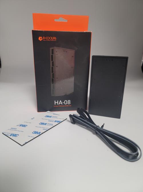 HUB RGB ventilatoare ID-Cooling HA-08 aRGB, 115x63x16.5mm, Negru 1 HUB RGB ventilatoare ID-Cooling HA-08 aRGB, 115x63x16.5mm, Negru
