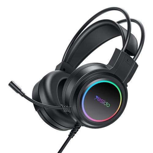Casti Gaming USB Yesido EK05, RGB, 1.2m, Negre 1 Casti Gaming USB Yesido EK05, RGB, 1.2m, Negre