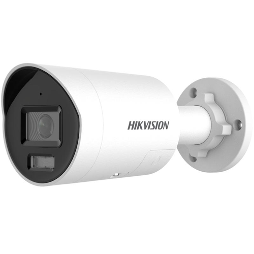 Camera supraveghere exterior IP cu iluminare duala Hikvision ColorVu DS-2CD2087G2H-LIU/SL, 8 MP, 2.8 mm, IR/lumina alba 40 m, slot card, microfon si difuzor, sirena, lumina stroboscopica, PoE