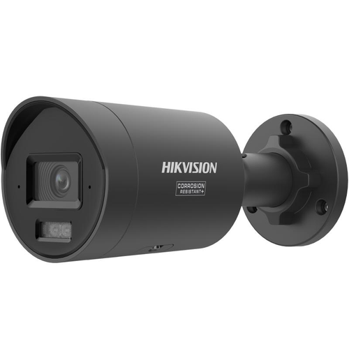 Camera supraveghere exterior IP cu iluminare duala Hikvision ColorVu DS-2CD2047G3-LI2UY(2.8MM)/BK, 4 MP, 2.8 mm, IR/lumina alba 40 m, microfon dual, slot card, anti-coroziune, PoE (Negru)