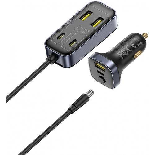 Incarcator Auto Baseus BackseatPal L1, 110W, 3A, 3 x USB-A - 3 x USB-C, C00081100121-00 (Negru) 1 Incarcator Auto Baseus BackseatPal L1, 110W, 3A, 3 x USB-A - 3 x USB-C, C00081100121-00 (Negru)