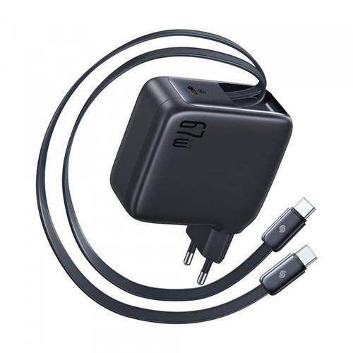 Incarcator Retea Cu Cablu USB-C Baseus EnerCore CJ21, 67W, 3.35A, 1 x USB-C, E0120G00 (Negru) 1 Incarcator Retea Cu Cablu USB-C Baseus EnerCore CJ21, 67W, 3.35A, 1 x USB-C, E0120G00 (Negru)