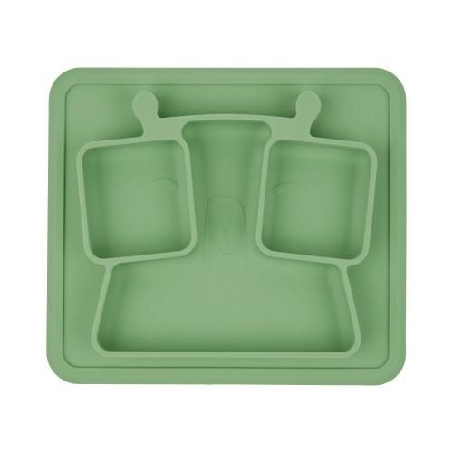 Tava anti-alunecare pentru mancare Badabulle B005215, 350ml (Verde) 1 Tava anti-alunecare pentru mancare Badabulle B005215, 350ml (Verde)