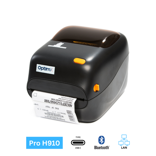 Imprimanta etichete OptimX Pro H-910, 32-110mm, viteza de printare 152mm/s, USB, Bluetooth
