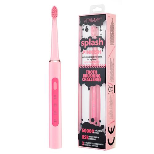 Periuta de dinti electrica VITAMMY Splash TB8132A-CE Pinkish, 60000 vibratii/min, 3 moduri de periaj, Roz 1 Periuta de dinti electrica VITAMMY Splash TB8132A-CE Pinkish, 60000 vibratii/min, 3 moduri de periaj, Roz