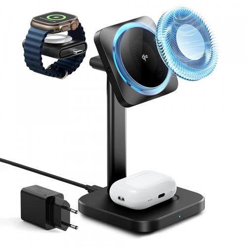 Incarcator Retea Wireless ESR CryoBoost 3in1, 25W, 1.67A (Negru) 1 Incarcator Retea Wireless ESR CryoBoost 3in1, 25W, 1.67A (Negru)