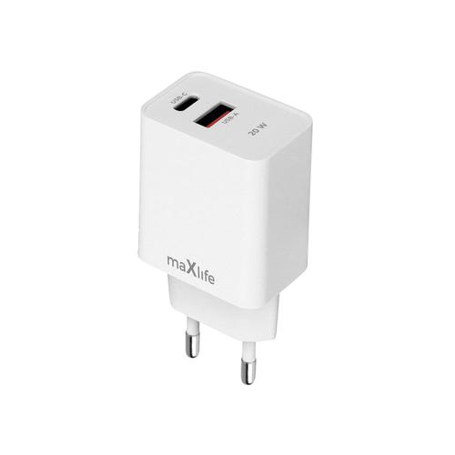 Incarcator Retea MaXlife MXTC-13-20AC, 20W, 3A, 1 x USB-A - 1 x USB-C (Alb) 1 Incarcator Retea MaXlife MXTC-13-20AC, 20W, 3A, 1 x USB-A - 1 x USB-C (Alb)