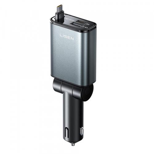 Incarcator auto Lisen, 57W, 3A, 1 x USB-A - 1 x USB-C (Negru) 1 Incarcator auto Lisen, 57W, 3A, 1 x USB-A - 1 x USB-C (Negru)