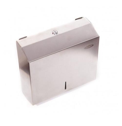 Dispenser prosop Limpio, Capacitate 500 bucati (Argintiu)