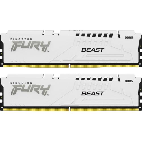 Memorii Kingston FURY Beast White 32GB(2x16GB) DDR5 6400MHz CL32 Dual Channel Kit