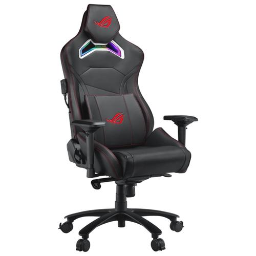 Scaun gaming ASUS ROG Chariot X, iluminare aRGB, tetiera ajustabila pe inaltime (Negru/Rosu)