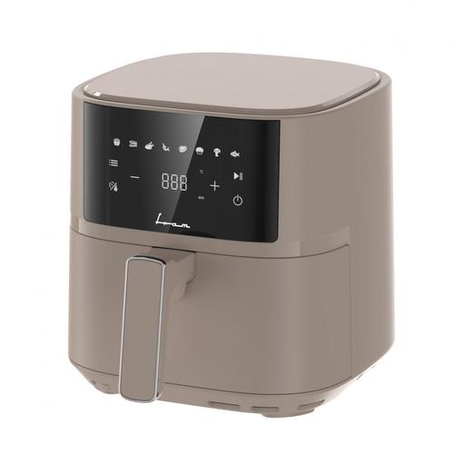 Friteuza cu aer cald Fram FAF-B6CR17SQ, 5.7 l, 1700 W, 8 programe, Timer 60 minute, Temperatura 80-200 C (Crem)