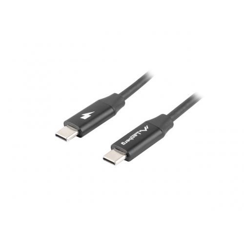 Cablu de date Lanberg CA-CMCM-40CU-0018-BK, USB-C - USB-C, 1.8m