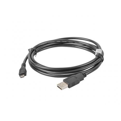 Cablu de date Lanberg CA-USBM-10CC-0018-BK, USB - micro USB-B, 1.8m (Negru)
