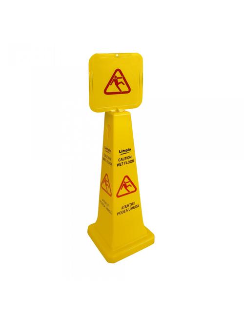 Semnalizator podea umeda Limpio CON 65CM (Galben)