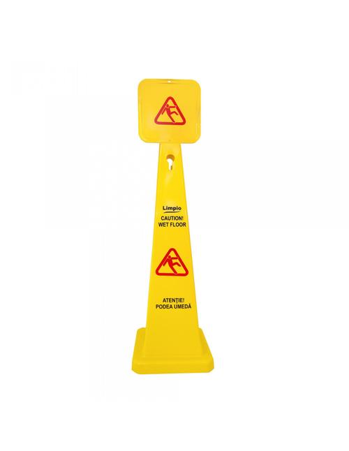 Semnalizator podea umeda Limpio CON 90CM (Galben)