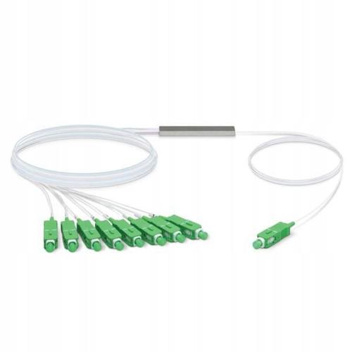 Splitter Ubiquiti UFiber 1:8, 4.06m, SC/APC, Alb