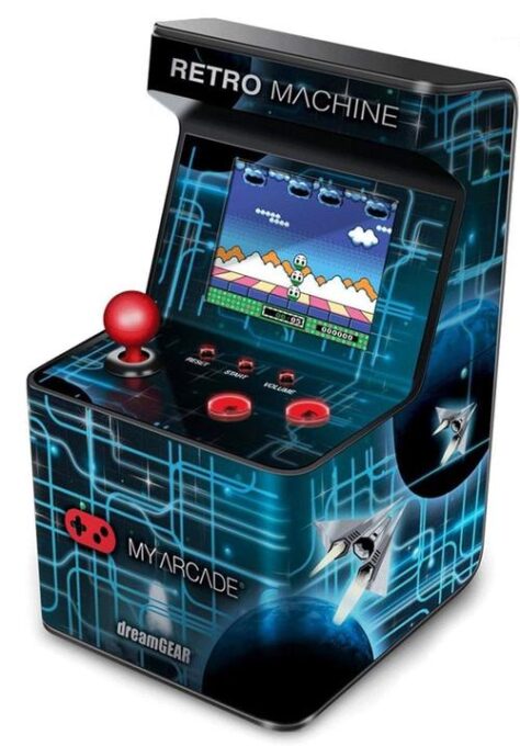 Consola retro mini My Arcade – Retro 8, 200in1 (Negru/Albastru)