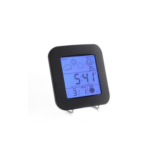 Statie meteo CLIP SONIC SL249, Termometru, Higrometru, Fazele lunii, Ceas, Alarma, Calendar , Negru