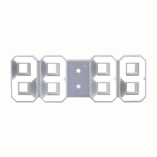 Ceas digital de perete Clip Sonic RV149, 3 nivele de intensitate, Alarma