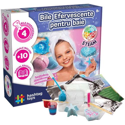 Set creatie Hashtag Toys - Bile efervescente pentru baie