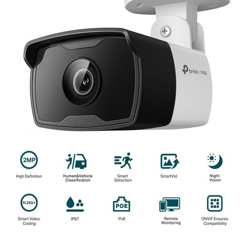 Camera supraveghere video exterior TP-LINK VIGI C320I, 2MP 1920x1080, IR 30m, IP67