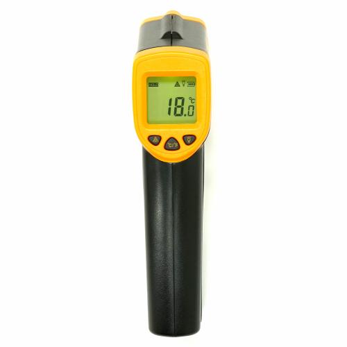 Termometru cu infrarosu fara contact, -32 C la +380 C Zokura Z1525 (Negru/Portocaliu)