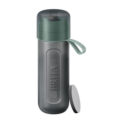 Sticla filtranta BRITA Active 600 ml + 2 filtre MicroDisc (Verde)
