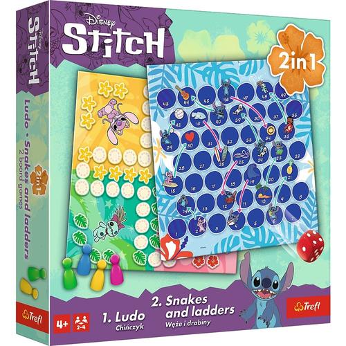 Joc Trefl Disney Stitch 2 in 1 - Ludo si Serpisori Scari
