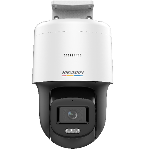 Camera supraveghere rotativa IP Speed Dome Mini PT Hikvision ColorVu DS-2DE2C400SCG-EF1, 4 MP, 4 mm, lumina alba 30 m, slot card, microfon si difuzor, PoE
