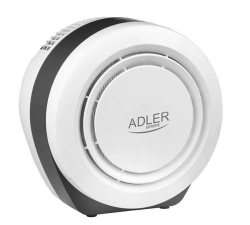 Purificator de aer ADLER AD 7961, Filtru HEPA, 150 mc/h, 45 W, Recomandat pentru incaperi de pana la 20 mp (Alb/Negru)