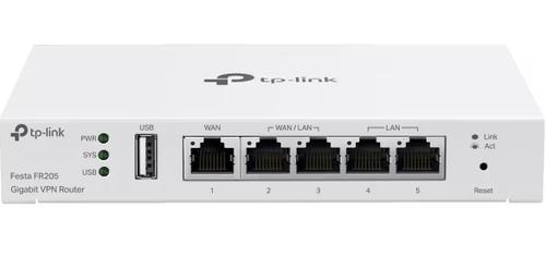 Router wired TP-Link Festa FR205, 5 porturi Gigabit, 1 port USB WAN