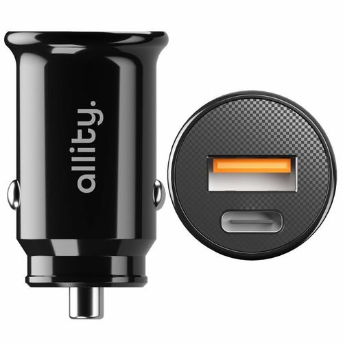 Incarcator auto Allity ACC-100-30WAC, 1x USB-C, 1x USB-A, 30W (Negru) 1 Incarcator auto Allity ACC-100-30WAC, 1x USB-C, 1x USB-A, 30W (Negru)