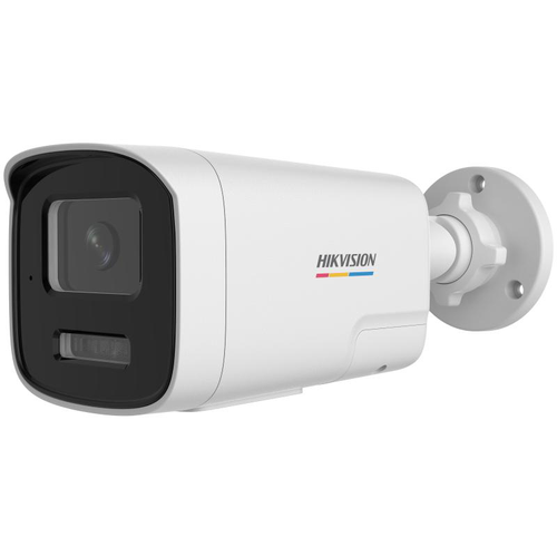 Camera supraveghere exterior IP cu iluminare duala Hikvision ColorVu DS-2CD1T27G2H-LIUF/SL(2.8MM) 2MP, 2.8 mm, IR/lumina alba 50 m, microfon si difuzor, slot card, PoE, lumina stroboscopica