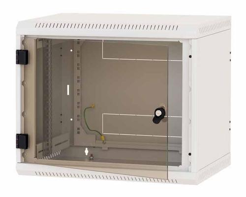 Rack de perete Triton sectiune simpla 12U 600mm adancime usa sticla panouri laterale fixe sectiuni ventilatie activa, sectiuni acces cabluri sus/jos/spate securizare cu cheie, 1 pereche montanti reglabili IP30 (Gri) 1 Rack de perete Triton sectiune simpla 12U 600mm adancime usa sticla panouri laterale fixe sectiuni ventilatie activa, sectiuni acces cabluri sus/jos/spate securizare cu cheie, 1 pereche montanti reglabili IP30 (Gri)