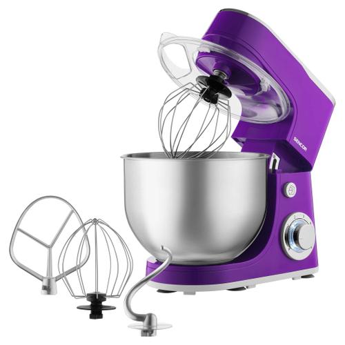 Robot de bucatarie Sencor STM3635VT, 1300 W, 5.5 l, 6 viteze si Pulse (Violet) 1 Robot de bucatarie Sencor STM3635VT, 1300 W, 5.5 l, 6 viteze si Pulse (Violet)