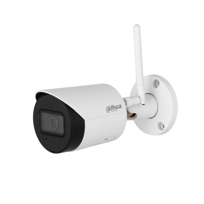 Camera de supraveghere exterior Dahua IPC-HFW1230DS-SAW-0280B Bullet IP, ONVIF, 2MP, CMOS 1/3inch, 2.8mm, IR 30m, Slot MicroSD 256G, Built-in Mic, IP67, 2.4G Wi-Fi