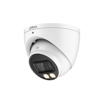 Camera de supraveghere Dahua HAC-HDW1509T-IL-A-0280B-S2 Dome HDCVI, 5MP, CMOS, Smart Dual Illumination, 2.8mm, IR 40m, Microfon, IP67