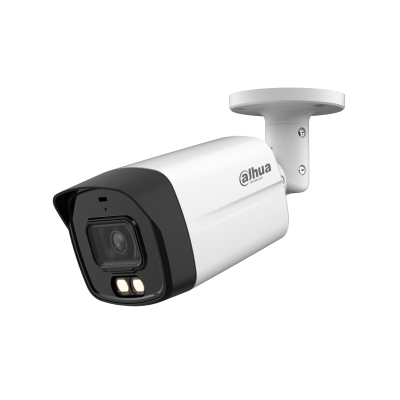 Camera de supraveghere exterior Dahua HAC-HFW1500TLM-IL-A-0280B-S2 bullet HDCVI 5MP 2K, 2.8 mm, Iluminare duala 40m, Microfon, IP67