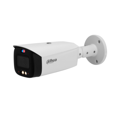 Camera de supraveghere exterior Dahua IPC-HFW3849T1-AS-PV-0280B-S5 bullet 8 MP, 2.8 mm, lumina alba/IR 30 m, microfon dublu, slot card, PoE
