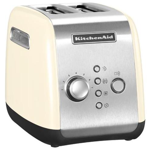 Prajitor de paine KitchenAid 5KMT221EAC, 2 felii, 1100W (Crem)