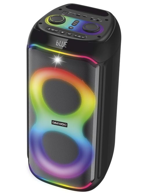 Boxa Portabila Daewoo DPS60, 60W RMS, redare USB si card, telecomanda, microfon wireless, lumini LED, mod karaoke, conectare wireless, Negru 1 Boxa Portabila Daewoo DPS60, 60W RMS, redare USB si card, telecomanda, microfon wireless, lumini LED, mod karaoke, conectare wireless, Negru