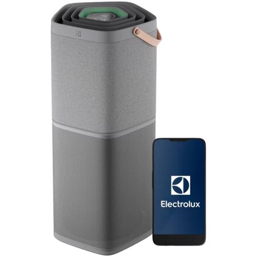 Purificator de aer Electrolux Pure 600 EPO60771UG, CADR 700 mc/h, Ionizare, 5 trepte de purificare cu filtru HEPA 13 si carbon activ, Filtrare antivirala si antibacteriana, Senzor umiditate, Lumina, Temperatura, COV-total, WiFi (Gri)