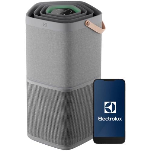 Purificator de aer Electrolux EPO60571UG Seria 600, CADR 520 mc/h, Ionizare, 5 trepte de purificare cu filtru HEPA 13 si carbon activ, Filtrare antivirala si antibacteriana, Senzor umiditate, Lumina, Temperatura, COV-total, WiFi (Gri)