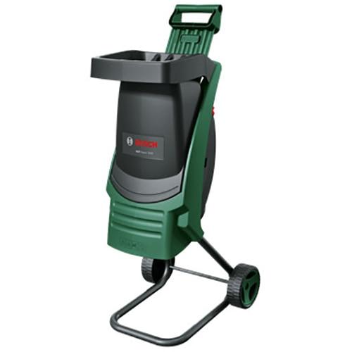 Tocator crengi si resturi vegetale electric Bosch AXT Rapid 2200, 2200 W, 3650 RPM, 14 Nm, 40 mm diametru maxim taiere, 90 kg/h capacitate,roti transport (Verde/Negru)
