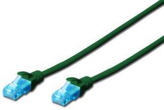 Cablu UTP Digitus DK-1512-0025/G, Patchcord, CAT.5e, 0.25m (Verde)