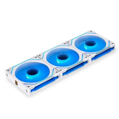 Set 3 ventilatoare Lian Li UNI Fan SL Infinity 120, ARGB, PWM, 120mm, modular, Alb 1 Set 3 ventilatoare Lian Li UNI Fan SL Infinity 120, ARGB, PWM, 120mm, modular, Alb