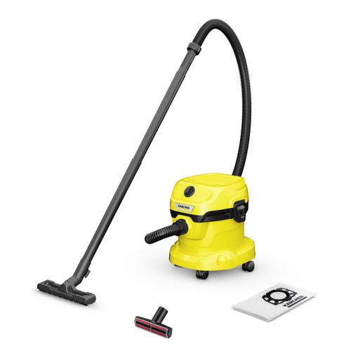 Aspirator Karcher WD 2 Plus V-12/4/18 Pet, Umed/Uscat, 1000 W, 43 l/s, 12L (Galben) 1 Aspirator Karcher WD 2 Plus V-12/4/18 Pet, Umed/Uscat, 1000 W, 43 l/s, 12L (Galben)