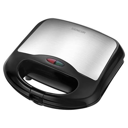 Sandwich maker SENCOR SSM4420SS, 700W, Control automat al temperaturii (Negru/Argintiu)